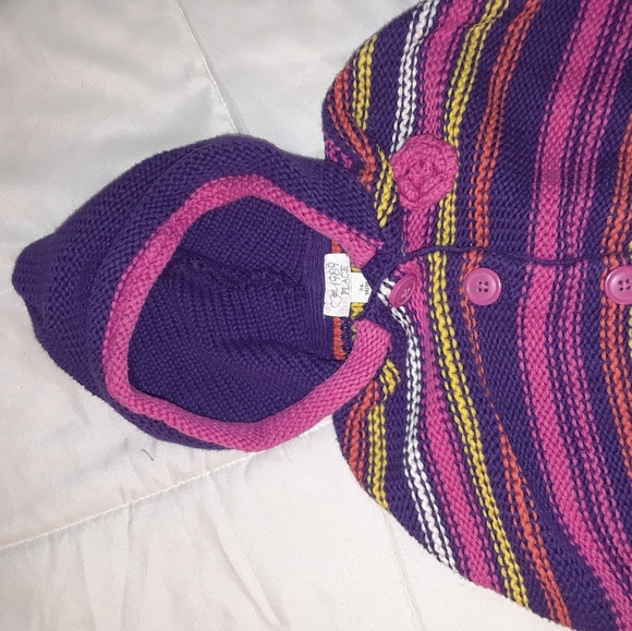 Size 24 months baby girls poncho hoodie cape shawl - Picture 3 of 9